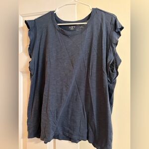 LOFT Women's Deep Blue Muscle Tee